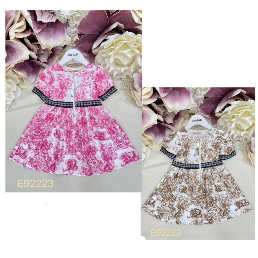 #E92223 King Kids Dress Import Anak Perempuan 3-8 Tahun (@115rb/baju)