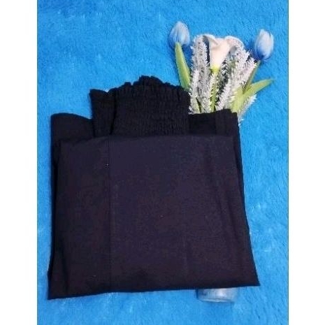 ROK HITAM PINGGANG KARET ROK POLOS PRELOVED