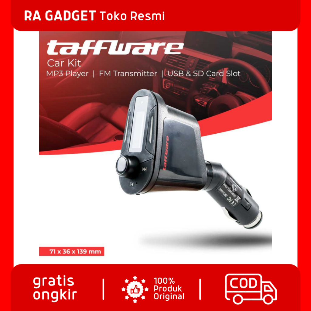 Car Kit MP3 Player FM Transmitter Receiver Mobil BT USB SD Card Slot / MP3 Player FM Transmitter Aud