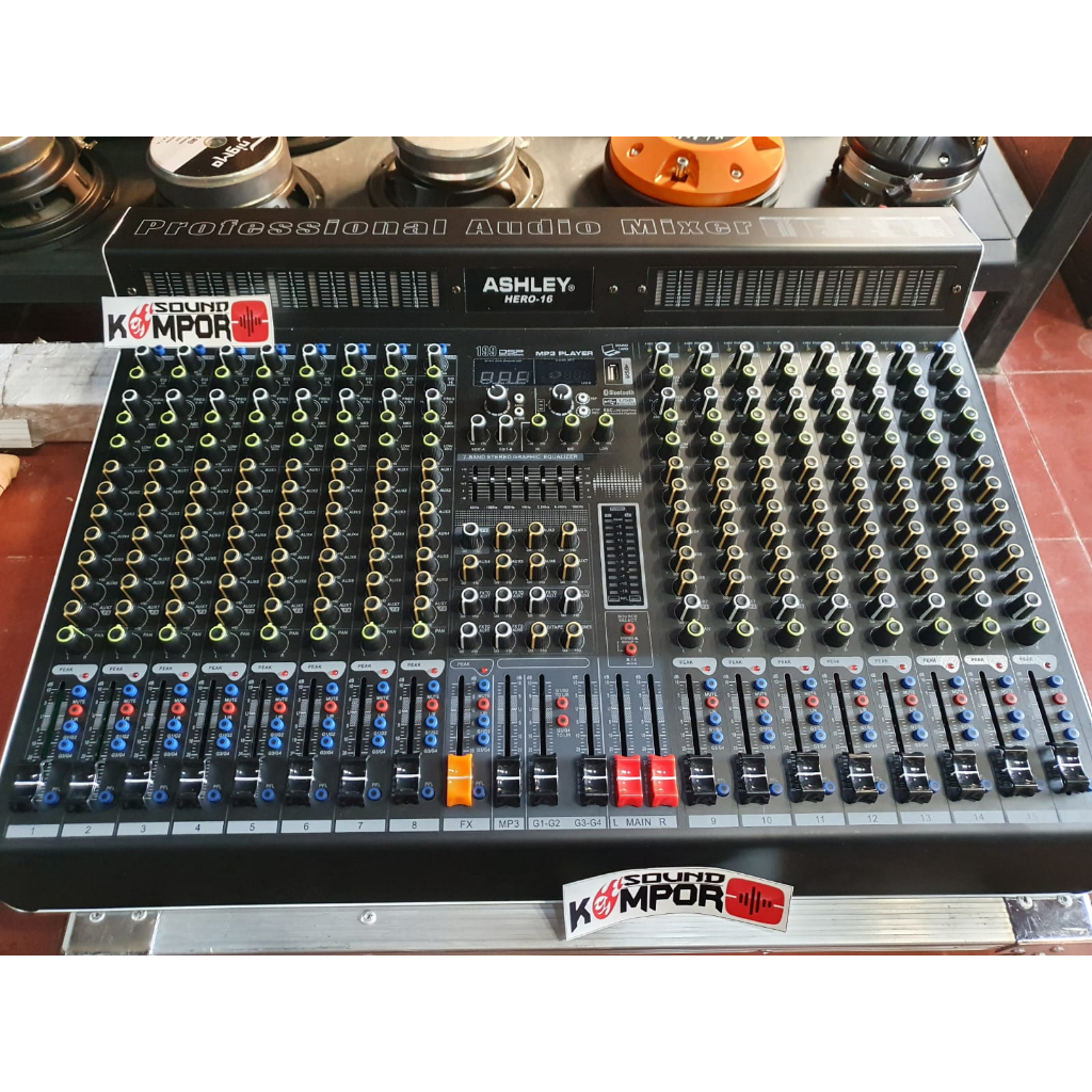 MIXER ASHLEY HERO16 CHANNEL MIXER ASHLEY 16 CHANNEL HERO 16 DSP 199 WITH ALEXIS EFFEK