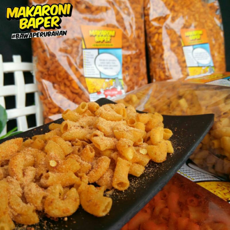 

Makaroni Baper super renyah, nyaris tanpa minyak & halal MUI kemasan 500gr