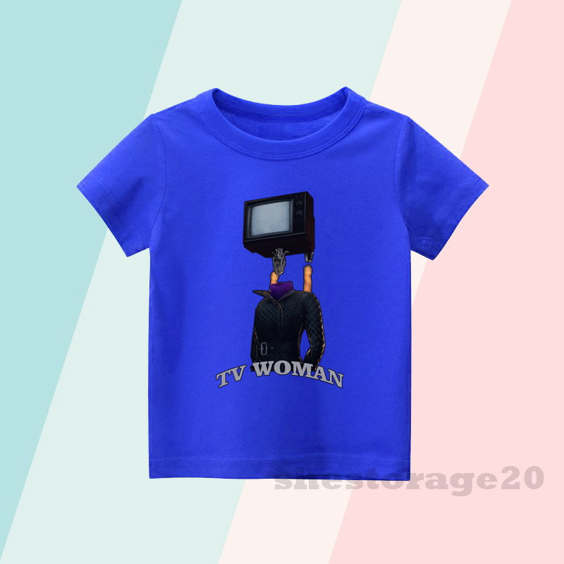 BAJU ANAK KAOS ANAK TV WOMAN SKIBIDI TOILET / TV MAN / TV WOMEN / PAKAIAN ANAK LAKI-LAKI DAN PEREMPU