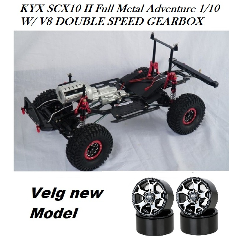 KYX SCX10 II Kit Full Metal Adventure 1/10 W/ V8 DOUBLE SPEED GEARBOX