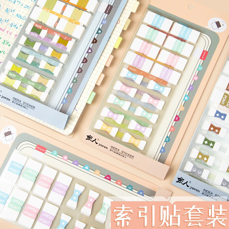 

Delunashop Sticky Buku Index Tabs Stickers - Label Sticker / Bookmark / Pembatas Buku Sticker