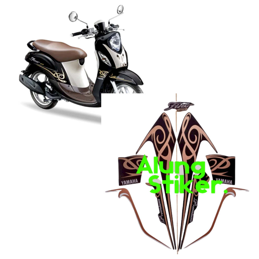 STIKER STRIPING MOTOR FINO PREMIUM 2016 HITAM