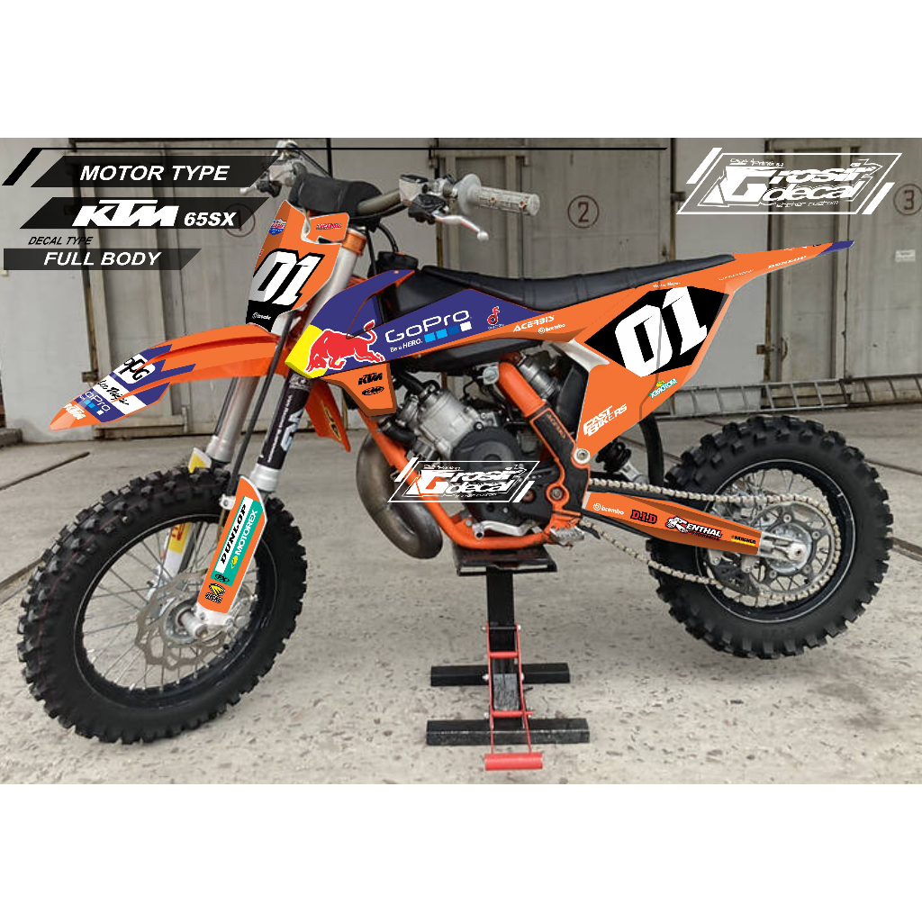 Stiker Decal Striping Mini Trail KTM 65cc New 2016 - 2024 Full Body Bebas Reques