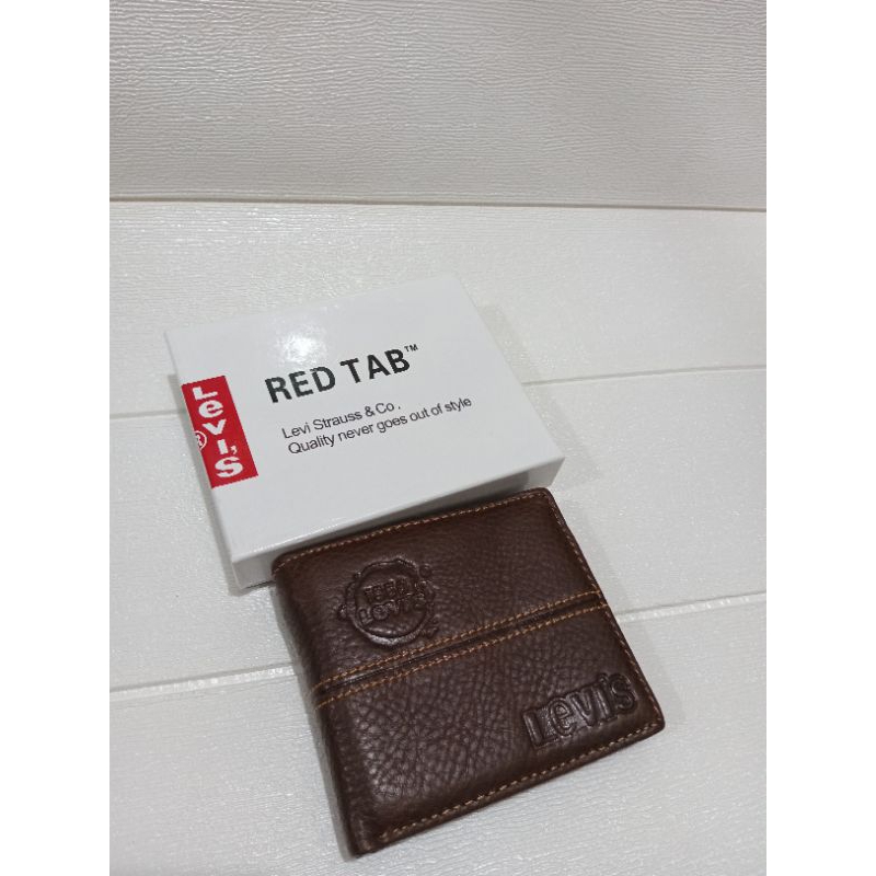 Dompet pria kulit asli import merk LEVIS 100℅ kulit asli
