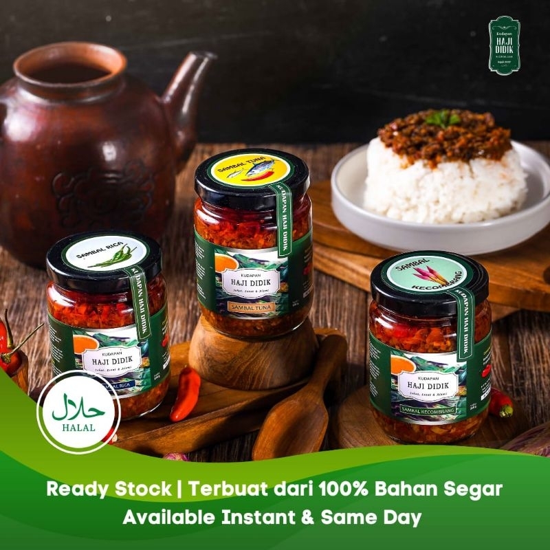 

Sambal Kecombrang Kudapan Haji Didik - Halal - Tanpa Pengawet - Tanpa MSG - Gluten Free - 330 gr