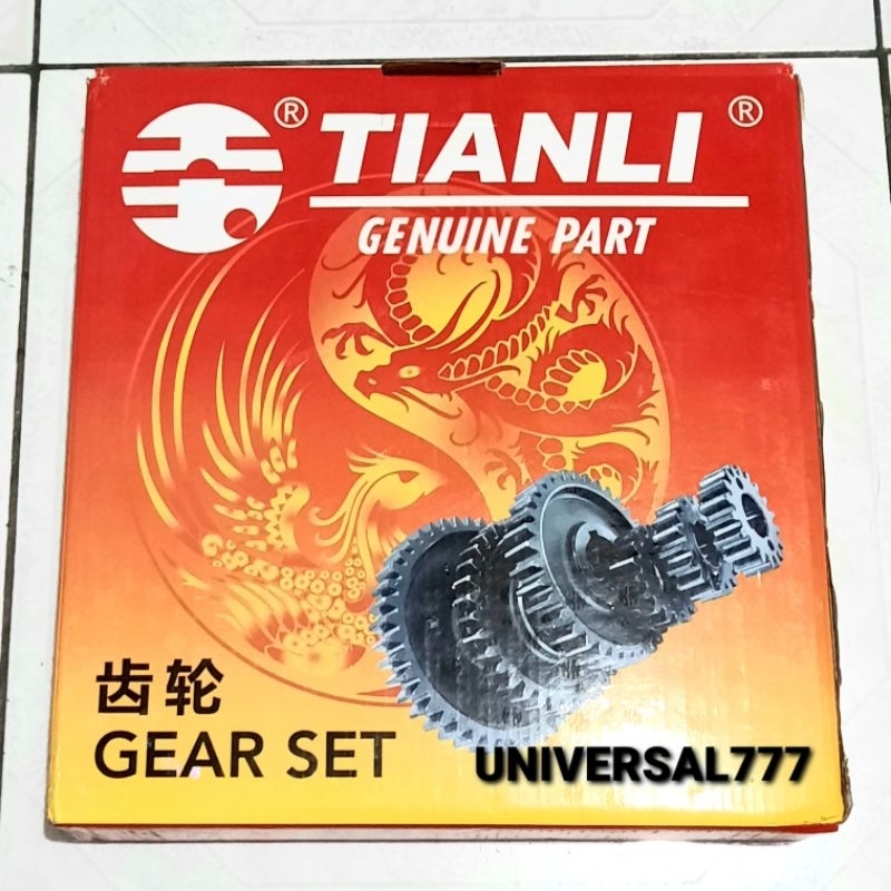 S195 Gear Gir Gigi Satu Set Komplit Mesin Diesel Disel Asli Tian Li S195 S1100 S1110 S1115 S1125 S11