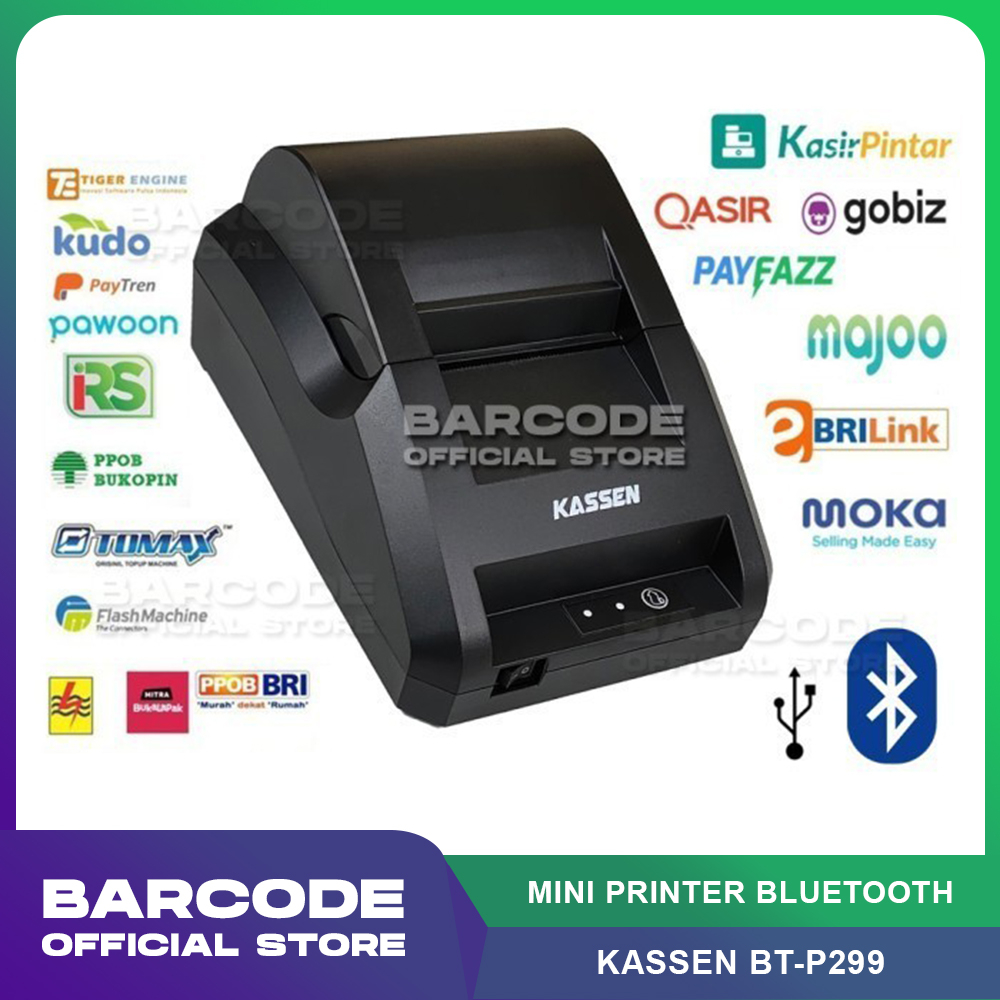 MINI PRINTER BLUETOOTH KASSEN BTP-299 PPOB BRI LINK MOKA POS THERMAL