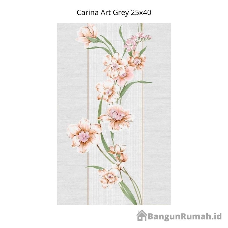 Keramik Dinding Carina Art Grey 25x40