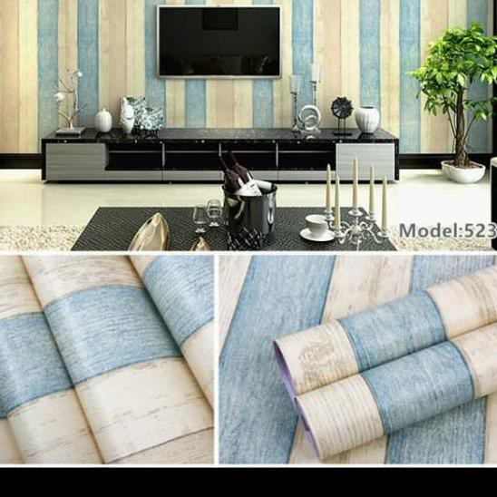 10 Meter Wallpaper Stiker Dinding Kamar Tidur Ruang Tamu Aesthetic Motif Kapur