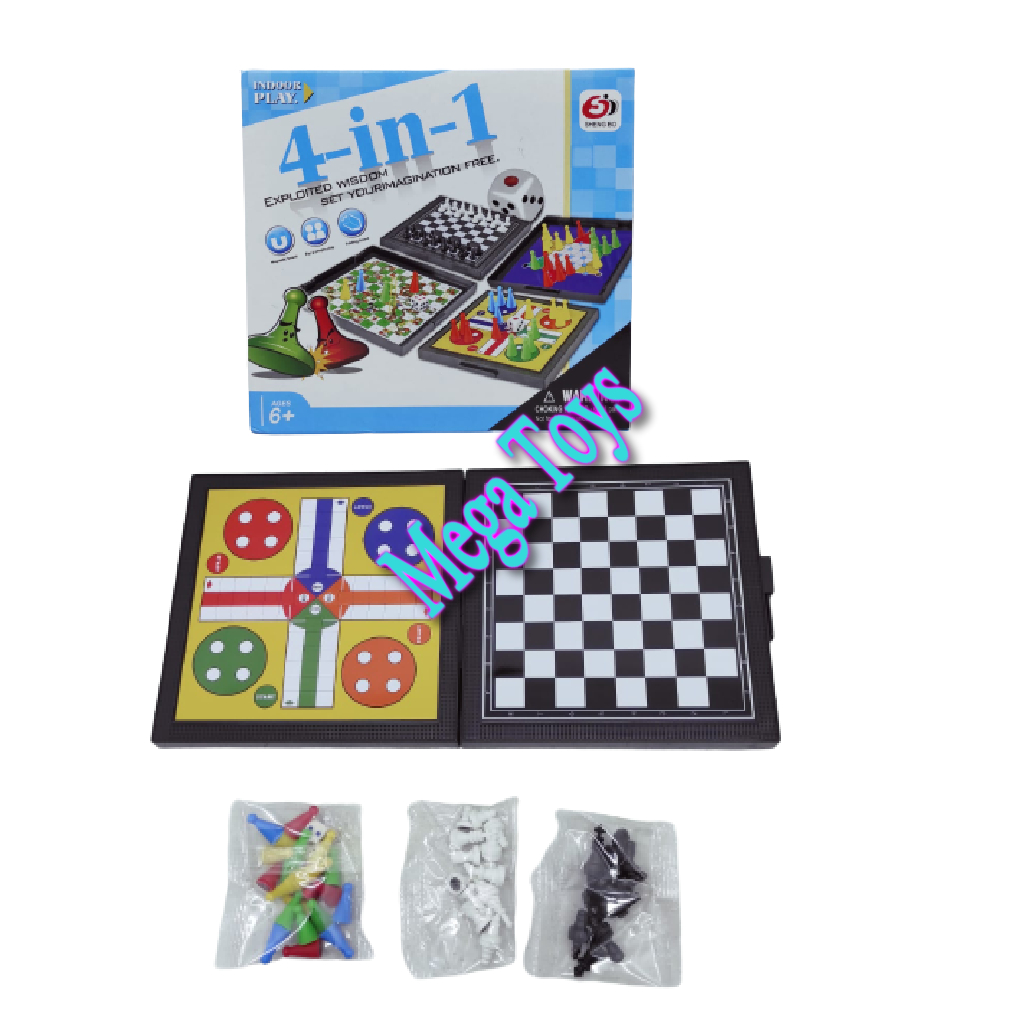 Mainan Family Game 4 IN 1 Magnetic