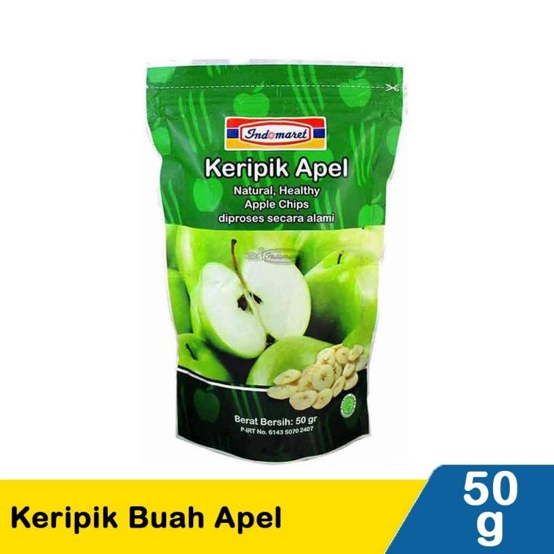 

Indomaret Keripik Buah Apel 50G