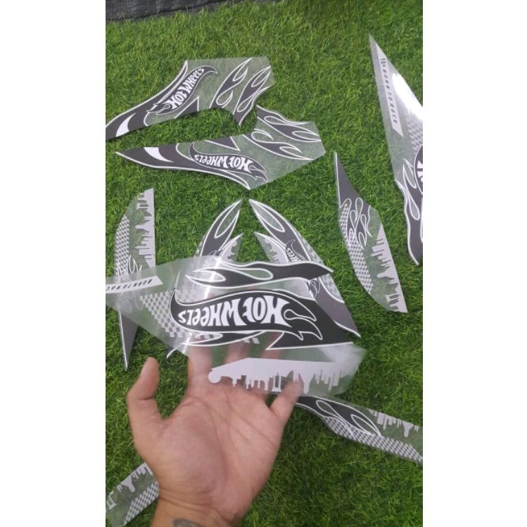 STIKER STRIPING TRANSPARAN VARIO TECHNO 110 CUSTOM HOTWHEELS KEREN