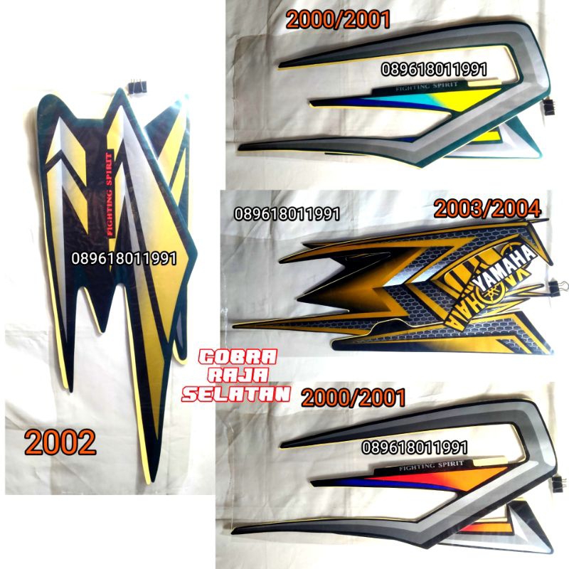STICKER STIKER STRIPING RX KING TAHUN 2002-2001-2003 SE GOLD SPESIAL EDITION