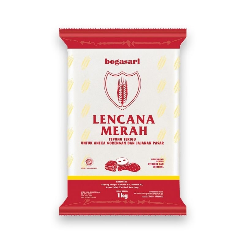 

TEPUNG TERIGU LENCANA MERAH 1 KG