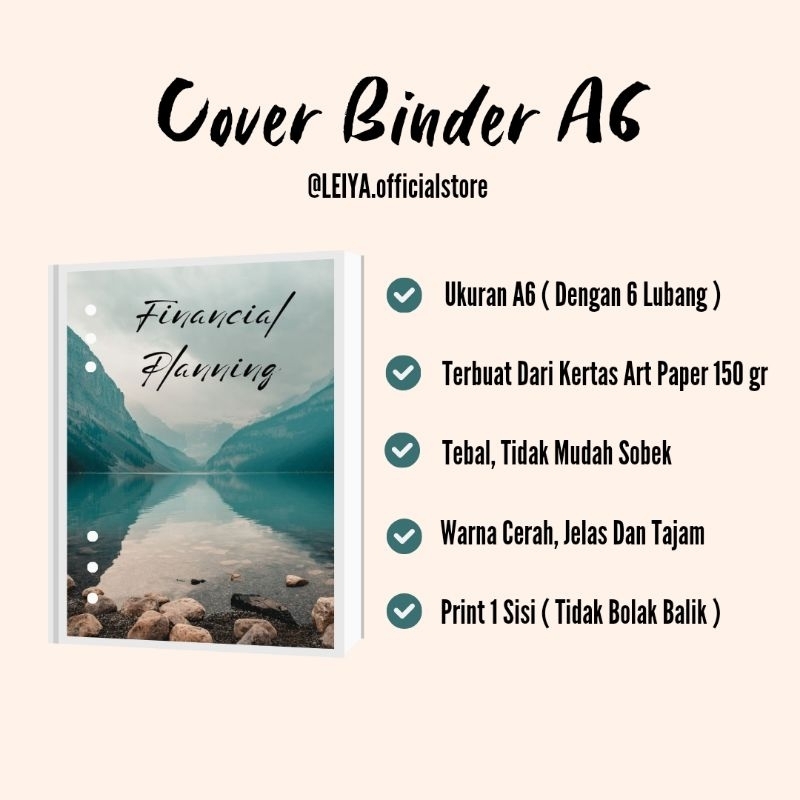 

Kertas Isi Binder A6 / Cover Binder A6 / Kertas Saving Challenge / Kertas Tantangan Menabung