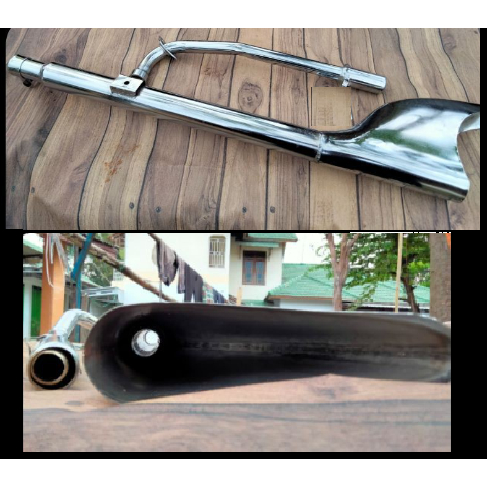 Knalpot Sirip Hiu PNP StreetCub Grand Astrea C70 Supra