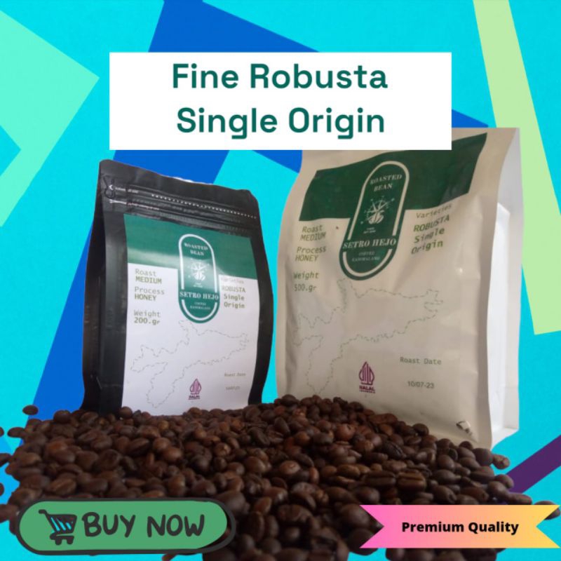 

ROASTED BEANS FINE ROBUSTA COFFEE KASOMALANG 500gr