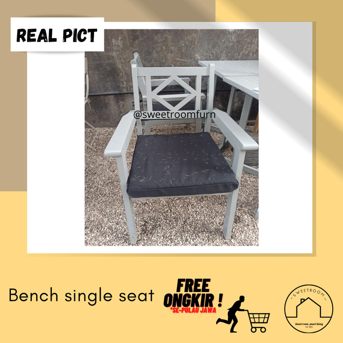 Bench single seat -Kursi cafe- kursi belajar - kursi kekinian - kursi