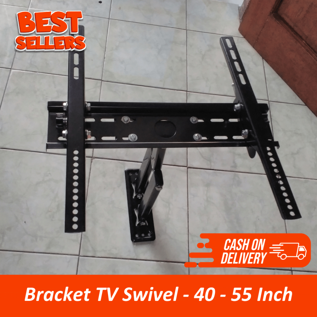 SWIVEL TV BRACKET 40”-55” / SWIVEL TV BRACKET 55 INCH / BRACKET SWIVEL LED LCD TV LENGAN TARIK MAJU 