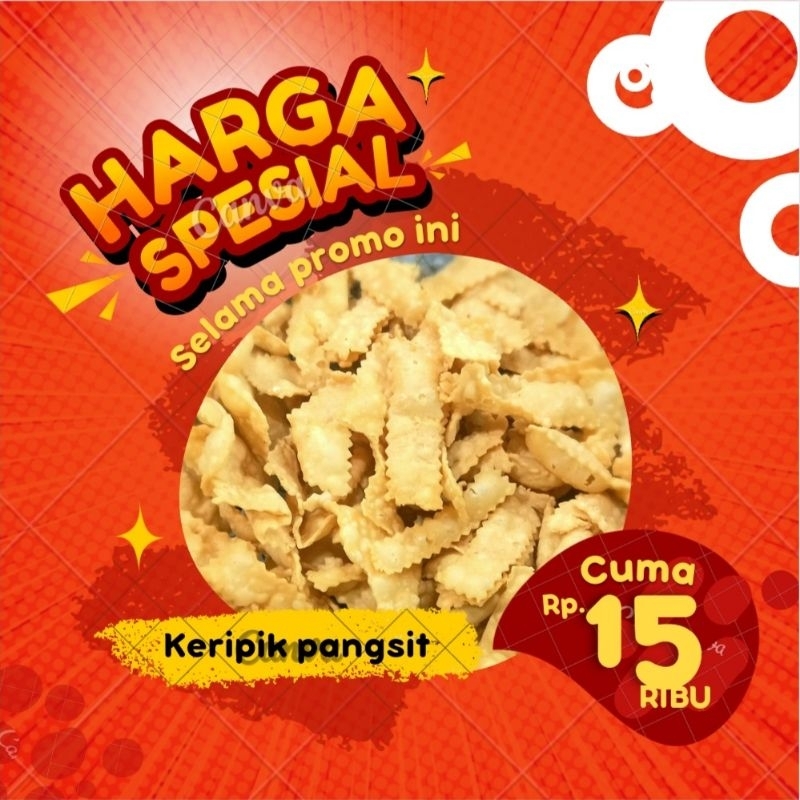 

keripik pangsit/keripik bawang/gurih crunchy 250g