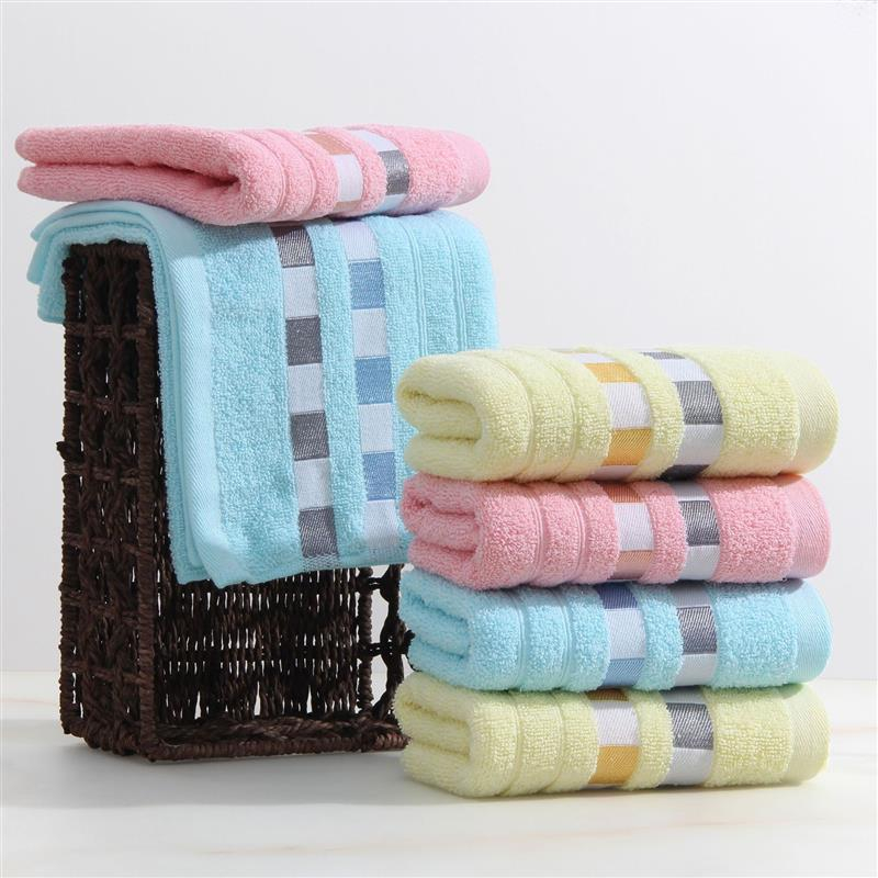 Handuk Mandi microfiber Murah Berkualitas Tinggi Motif Garis Dan Kotak ORANGEHOME88