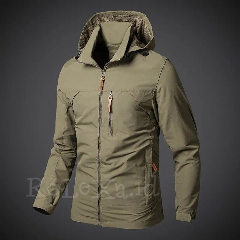 JAKET OUTDOOR MATERIAL TASLAN WATERPROOF JAKET GUNUNG