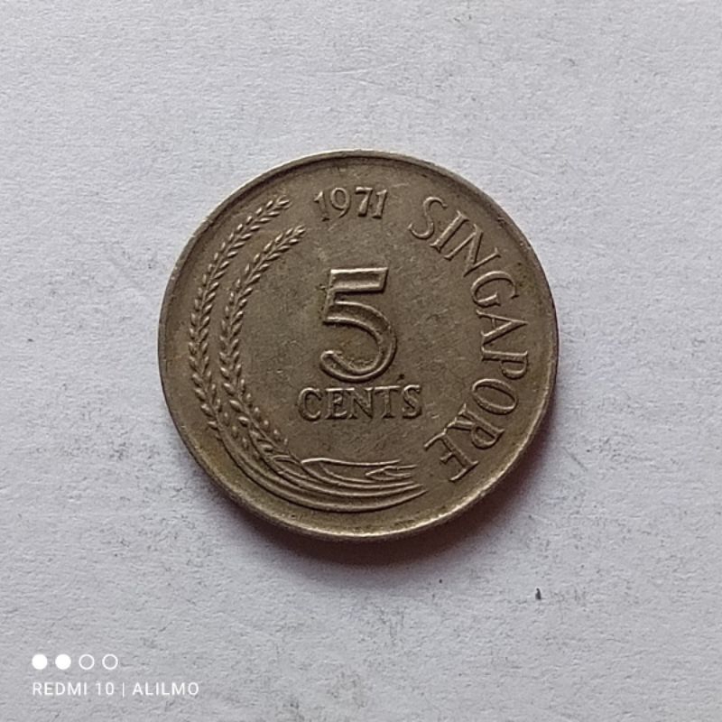 5 cent koin singapura