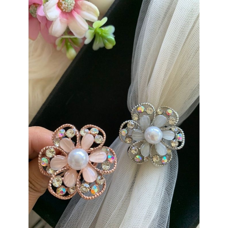 Ring hijab/ Ring hijab kupu / Ring hijab Angsa/ Ring hijab import murah/Ring mutiara cantik