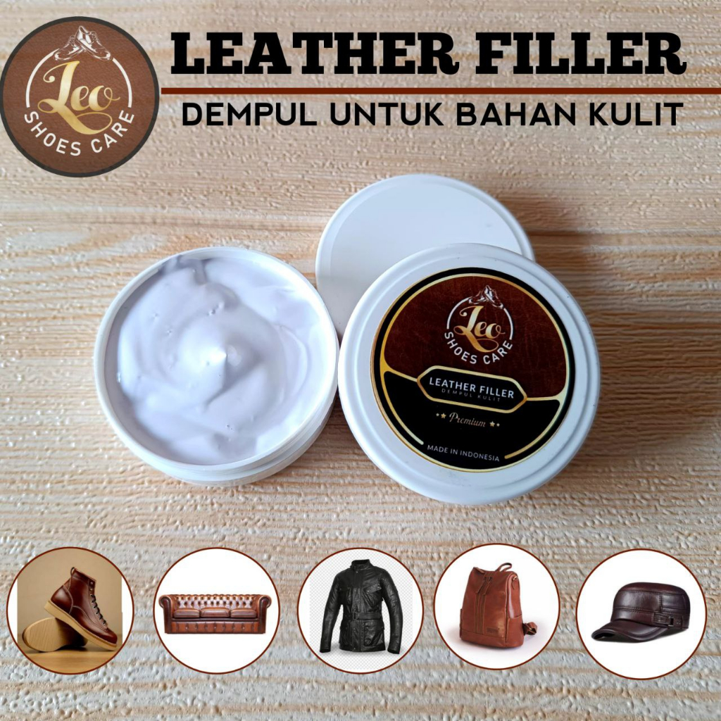 Dempul Kulit Leo Leather Filler - Penambal Kulit Retak Dempul Tas Sepatu Dempul Jok Mobil Sofa