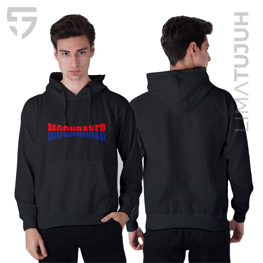 Jaket Hoodie Moonraker Logo Bahan Premium