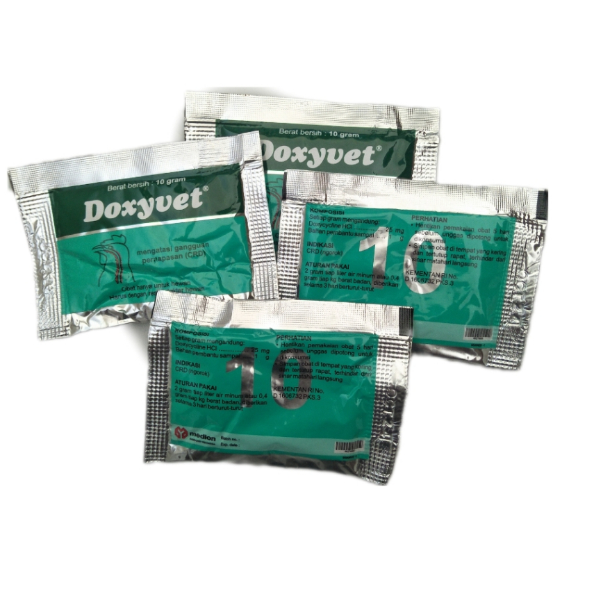Medion / Doxyvet 5 Gr & Doxyvet 10 Gr  Medion OBAT Pilek & Ngorok Snot Ayam