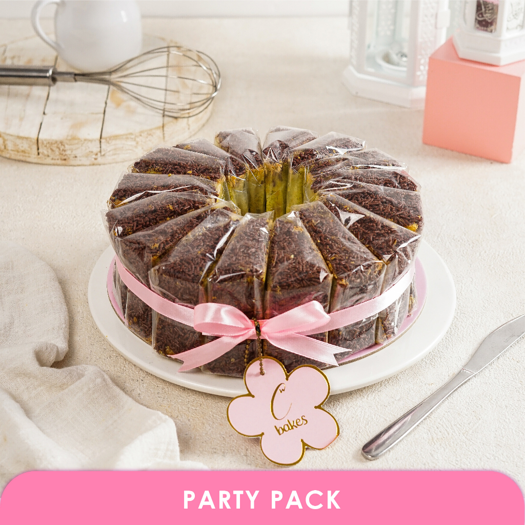 

C BAKES – Kue Bolu Chiffon Sliced Cake Chiffon 1 Box ( isi 16 Pcs) HALAL