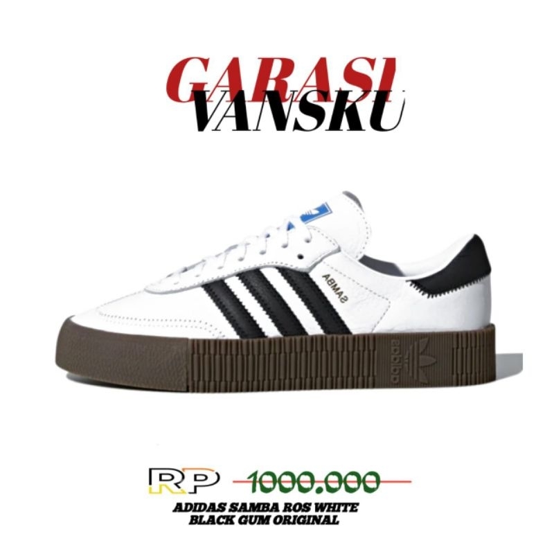 ADIDAS SAMBA ROSE WHITE BLACK GUM ORIGINAL