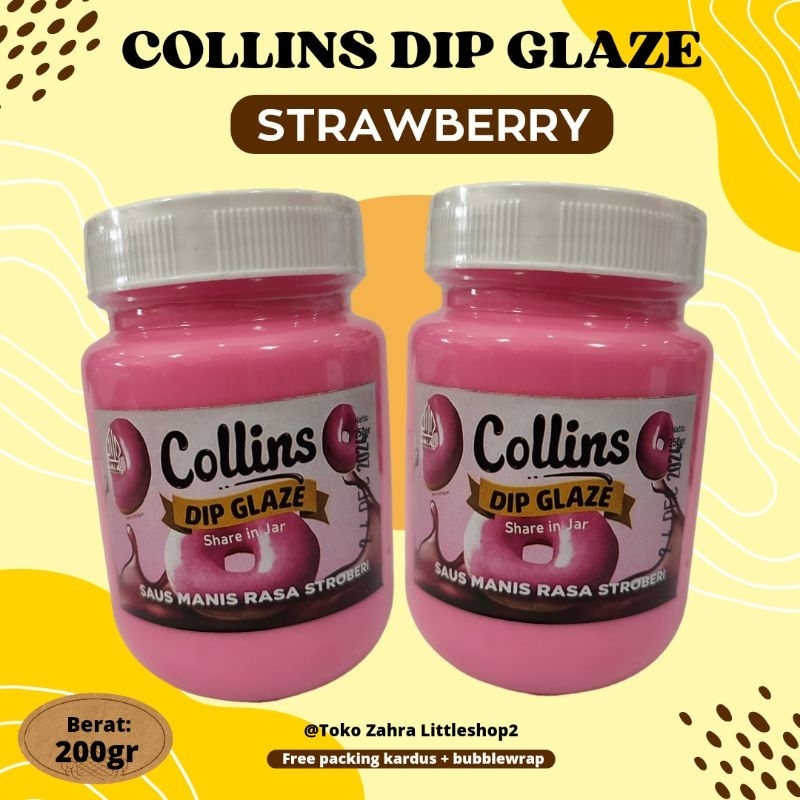 

Korzaln Collins Dip Glaze Strawberry 200Gr