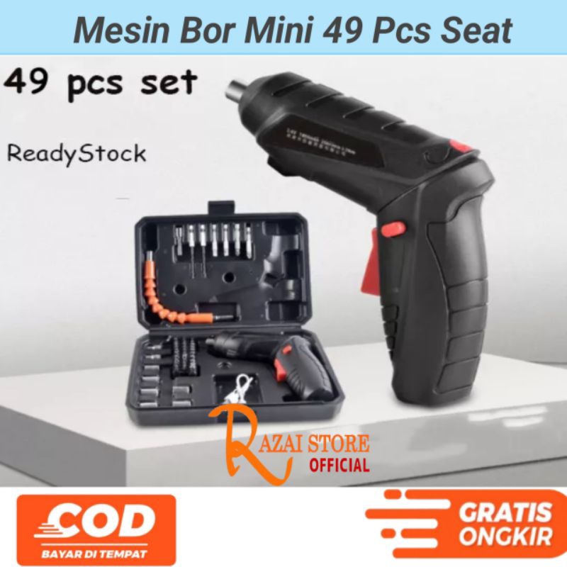 Mesin Bor Mini Cordless Mini 49pc Seat Bor Mini Elektrik Mesin Bor Min