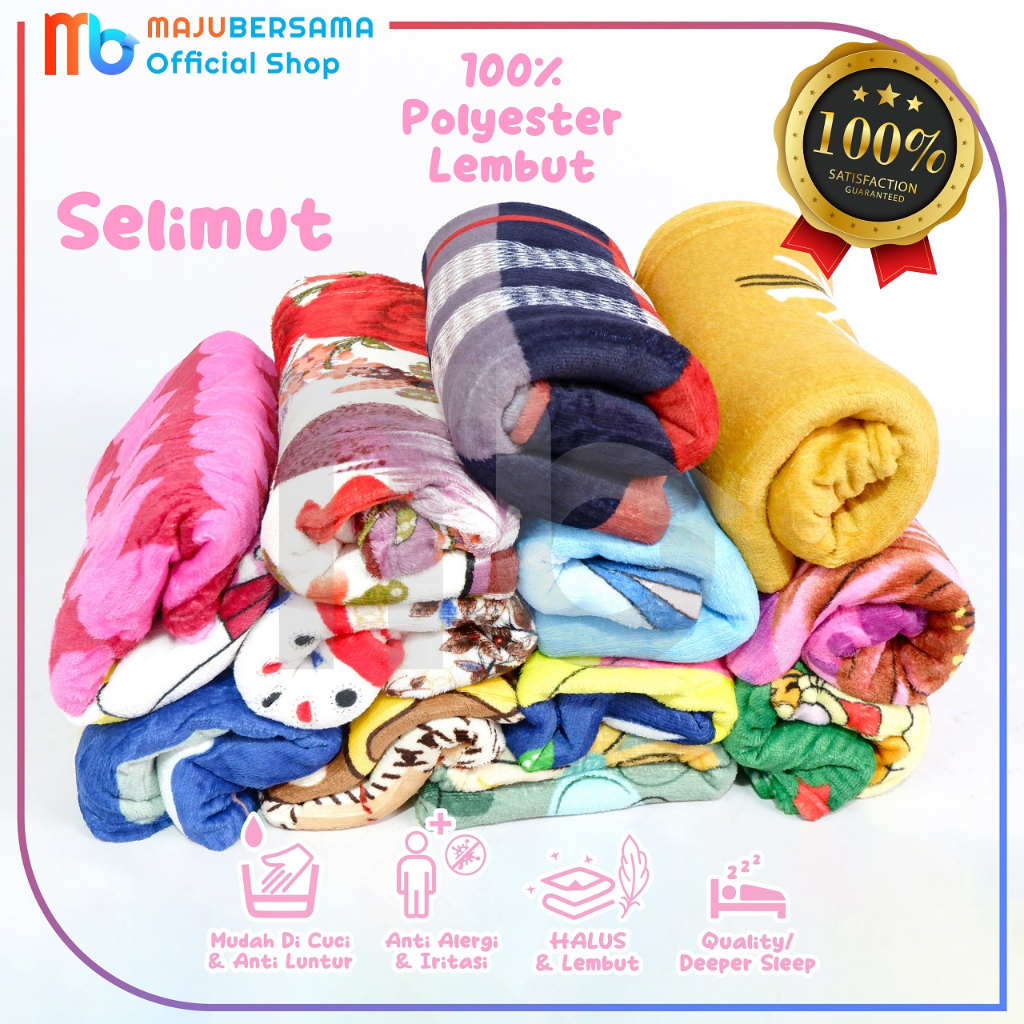 Selimut Bulu Karakter 160X200Cm Selimut Bulu Tebal Selimut Bulu Halus