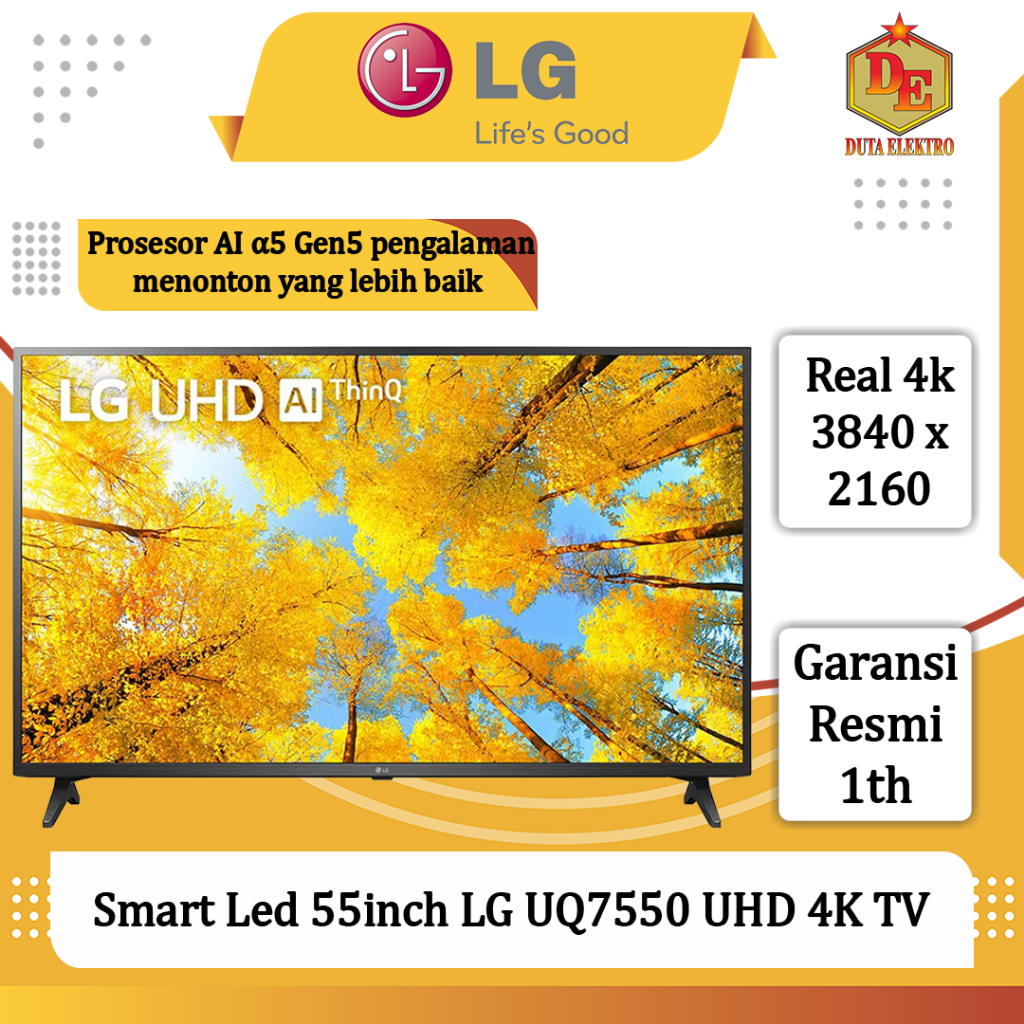Smart Led 55inch LG UQ 7550 UHD 4K TV