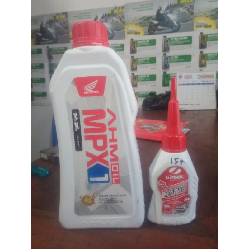 oli mesin oli pelumas mpx 1 1liter megapronew cb150r pokonya motor honda sport