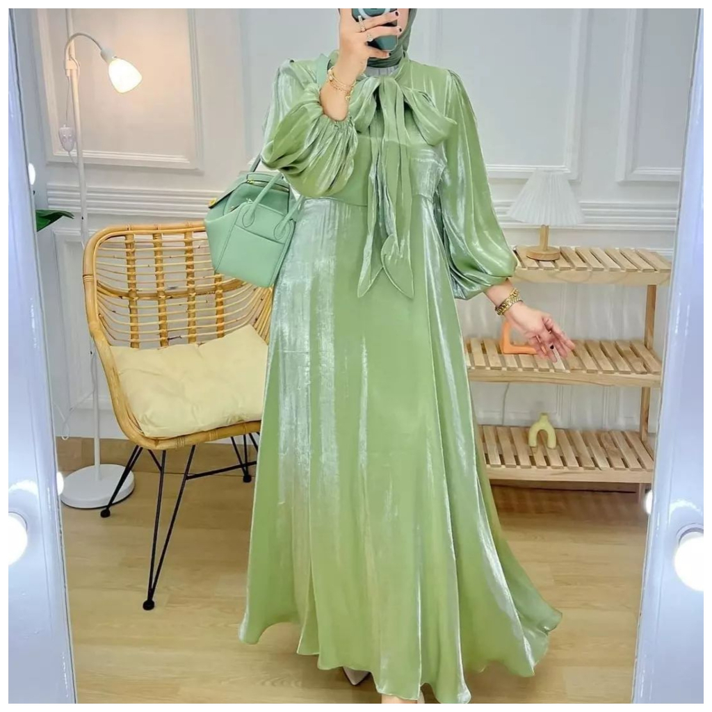 airini gamis maxmara / gamis rimple susun / gamis simple elegan / dress muslimah / gamis maxmara ter