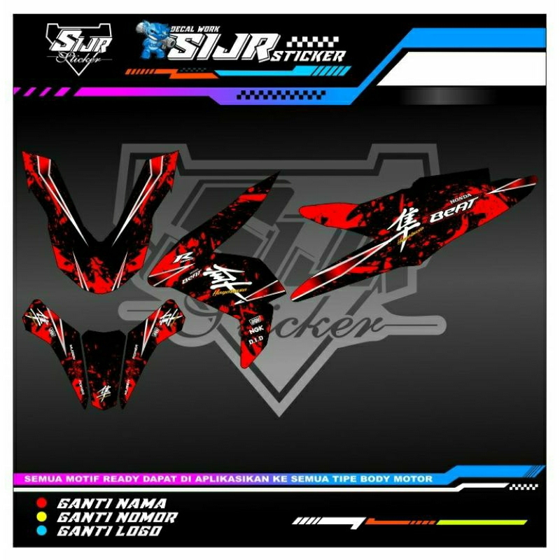 decal beat street stiker beat street new bisa request