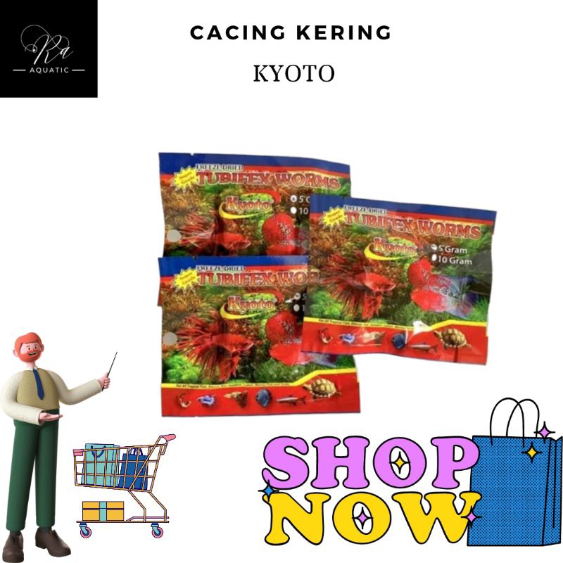 CACING SUTRA KERING TUBEX WORMS KYOTO 5 gr