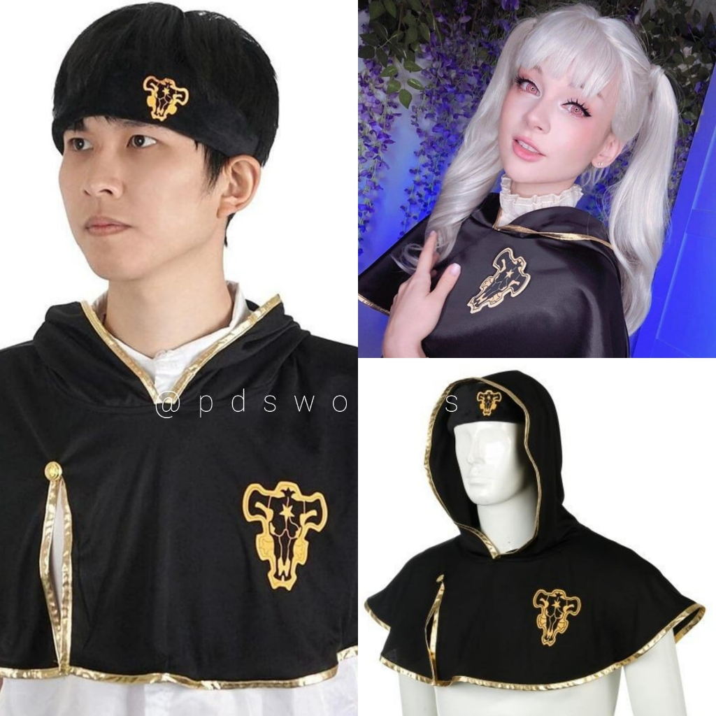 (COD) JUBAH HEADBAND BLACK CLOVER COSPLAY ASTA NOELLE YAMI