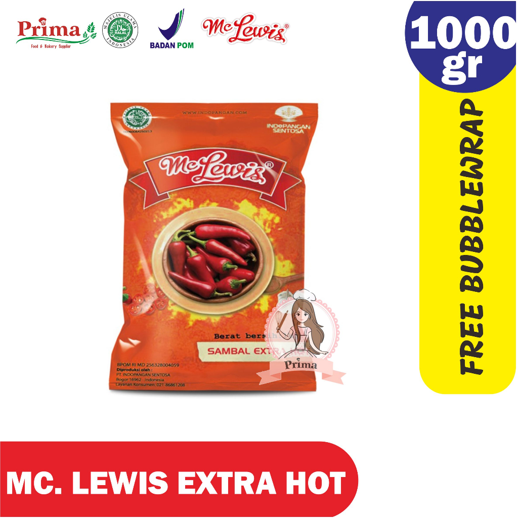 

Mc. lewis chilli extra hot 1kg