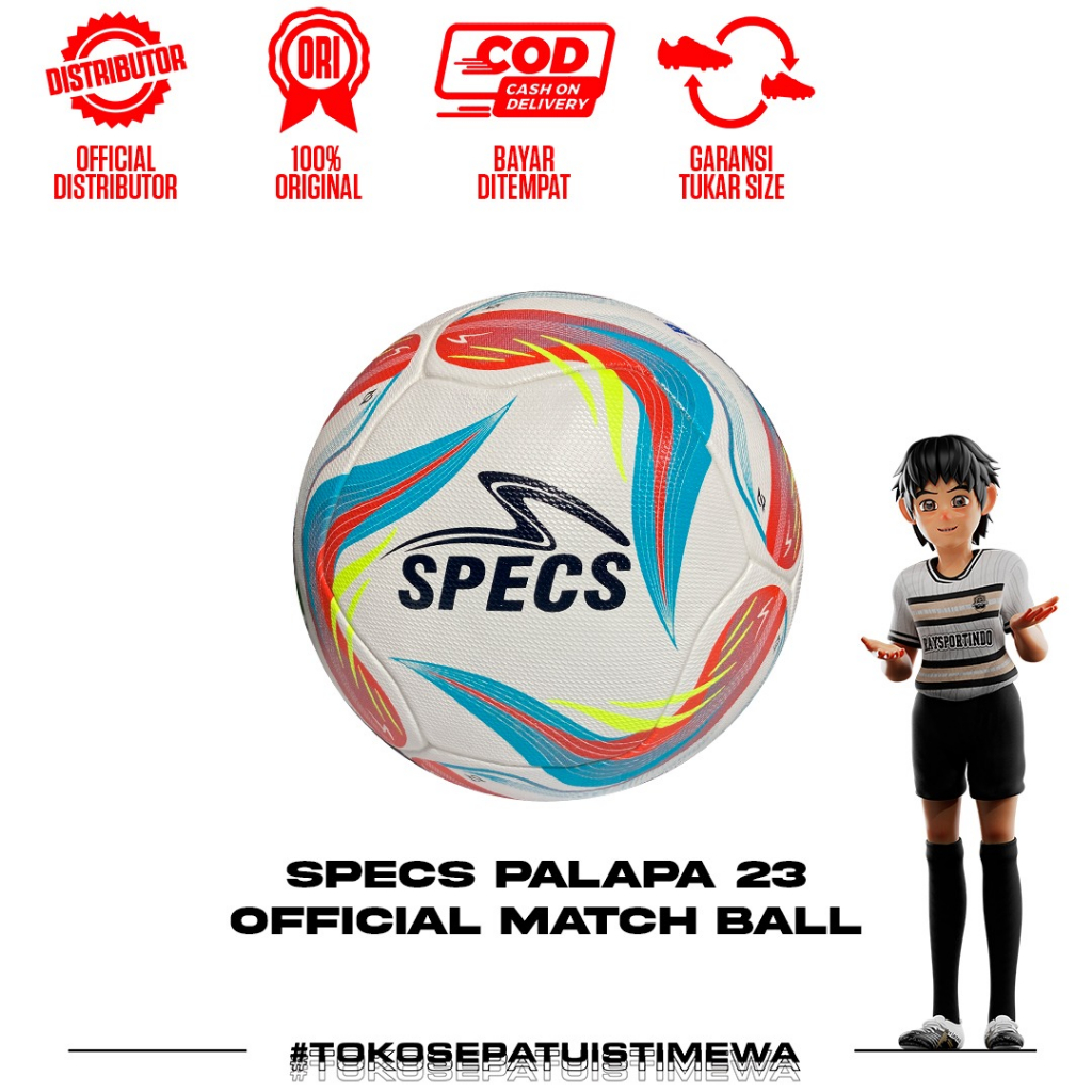 BOLA SEPAK SPECS PALAPA 23 FB OFFICIAL FIFA MATCH BALL