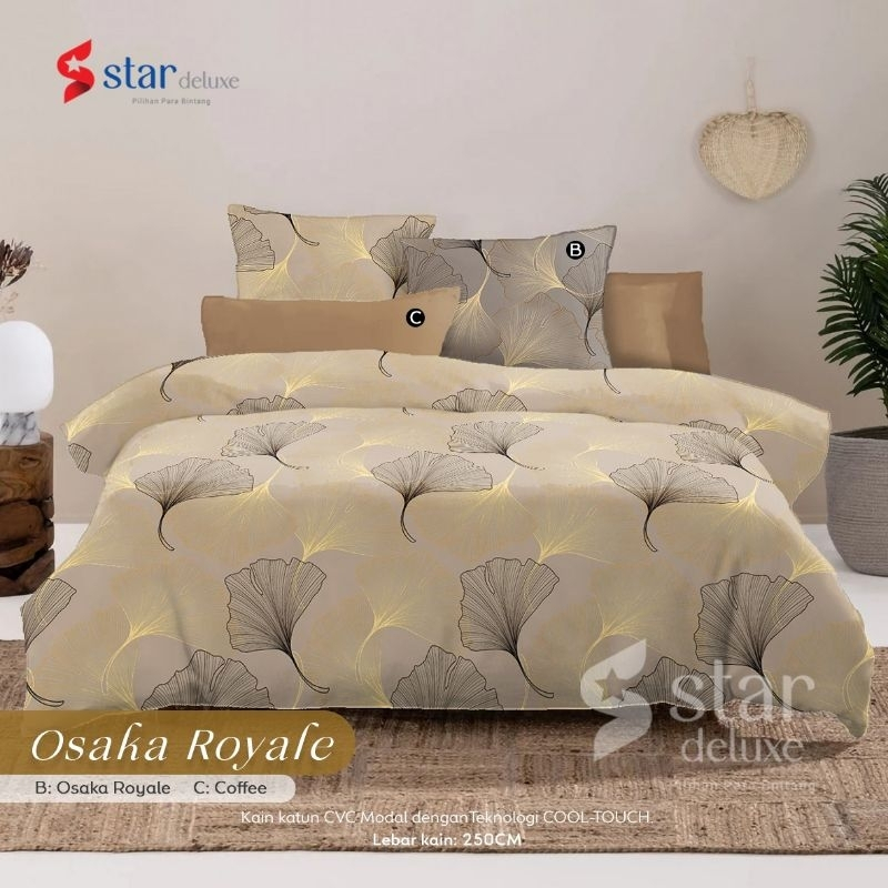 Arjuna Sprei Bahan Katun Motif Osaka