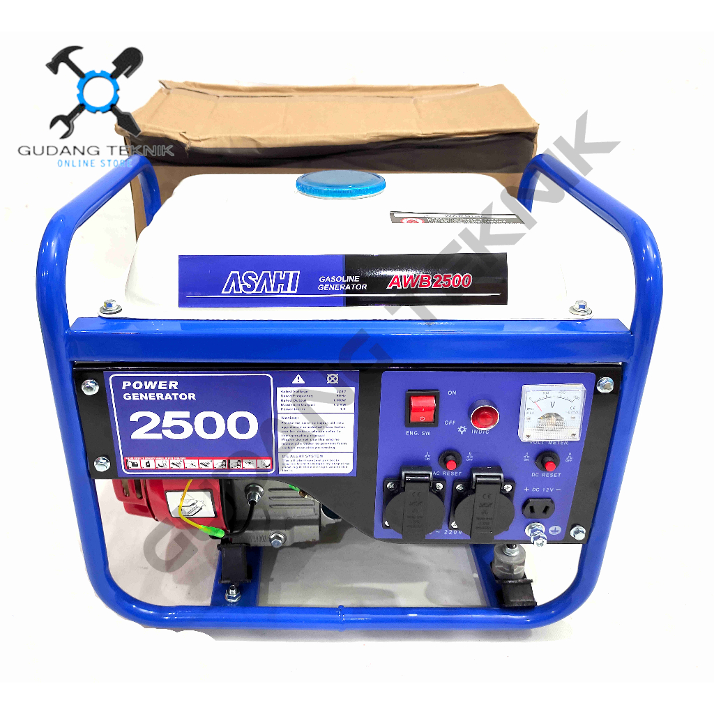 Genset ASAHI AWB2500 1000Watt 1300Watt ASAHIMOTO AMH3000 / Generator ASAHI AWB 2500 1000W 1300W AMH 