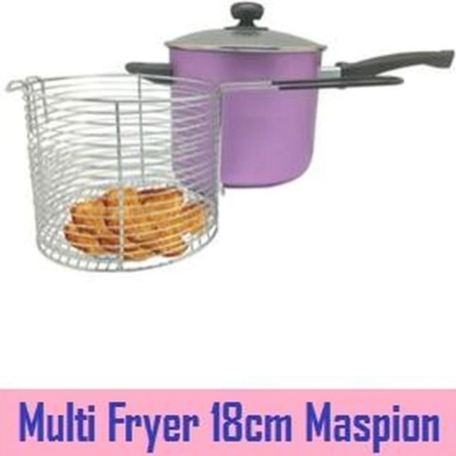 Maspion Multi Fryer Panci Multi 2in1 / Panci Serbaguna tutup kaca